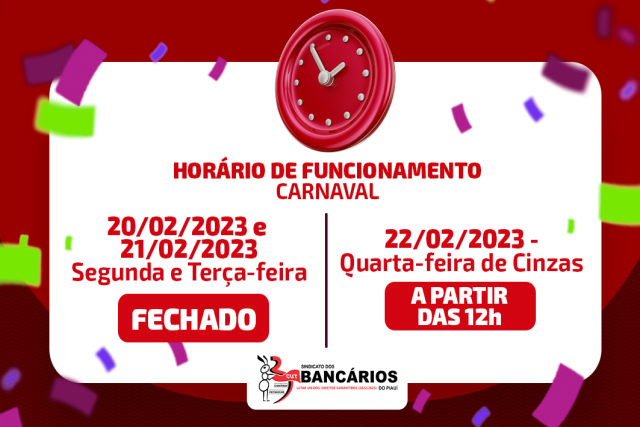 Clube: novo horário de funcionamento – Sindicato dos Bancários