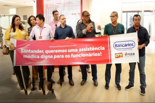 Santander: Trabalhadores protestam por saúde, segurança e contra metas abusivas