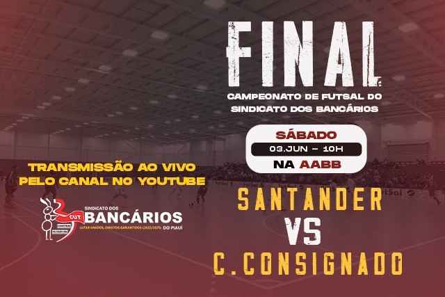 Final do Campeonato de Futsal será transmitida ao vivo pelo YouTube