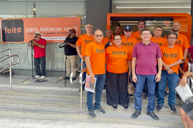 Bancários do Piauí retardam abertura de agência em Dia Nacional de Luta no Itaú