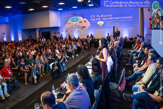 Com representação de norte a sul do país, 27ª Conferência Nacional dos Bancários é aberta em São Paulo